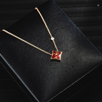 [Joyas Regalia]COLLAR ESTRELLA ORO ROSA 1 DIAMANTE