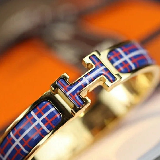 [Joyas Regalia]Pulsera tartán H de 12 mm