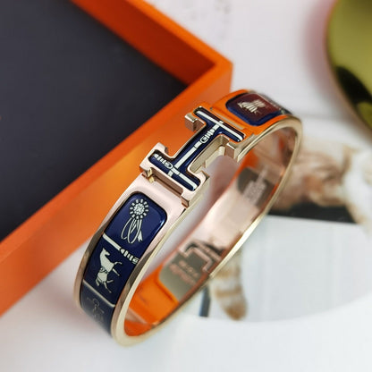 [Joyas Regalia] PULSERA H COUVERTURES AZUL OSCURO