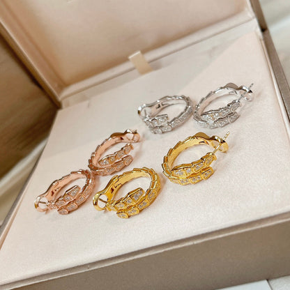 [Bijoux Regalia] BOUCLES D'OREILLES SERPENTI DIAMANT