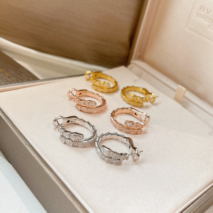 [Bijoux Regalia] BOUCLES D'OREILLES SERPENTI DIAMANT