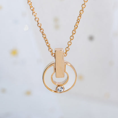 [Joyas Regalia]COLLAR GARI ORO ROSA MOP