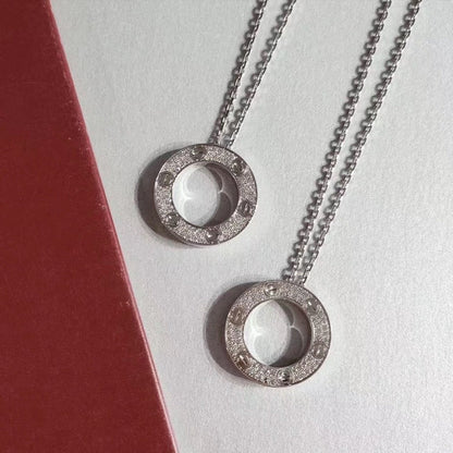 [Regalia jewelry]LOVE NECKLACE ADJUSTABLE SILVER