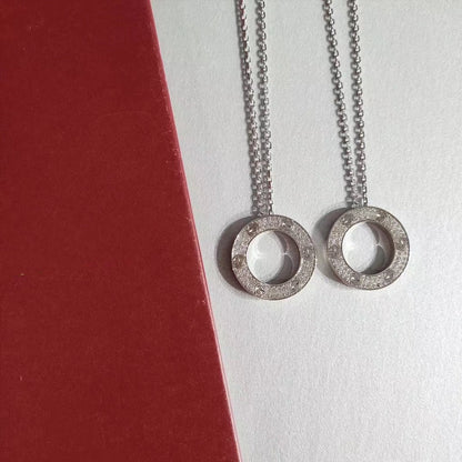 [Regalia jewelry]LOVE NECKLACE ADJUSTABLE SILVER