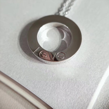 [Regalia jewelry]LOVE NECKLACE ADJUSTABLE SILVER