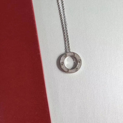 [Regalia jewelry]LOVE NECKLACE ADJUSTABLE SILVER