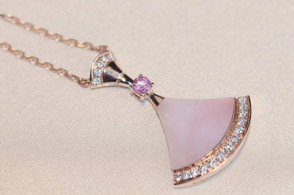 [Joyas Regalia] COLLAR DE ENSUEÑO CON DIAMANTE ROSA