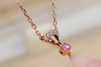 [Joyas Regalia] COLLAR DE ENSUEÑO CON DIAMANTE ROSA