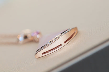 [Joyas Regalia] COLLAR DE ENSUEÑO CON DIAMANTE ROSA