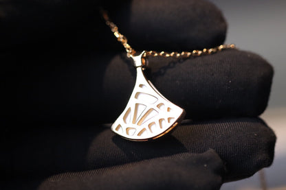 [Joyas Regalia] COLLAR DREAM BLANCO MOP ORO ROSA 1 DIAMANTE