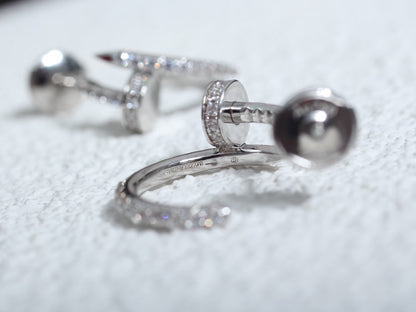 [Joyas Regalia] PENDIENTES JUSTE DE PLATA Y DIAMANTE DE 12,75 MM