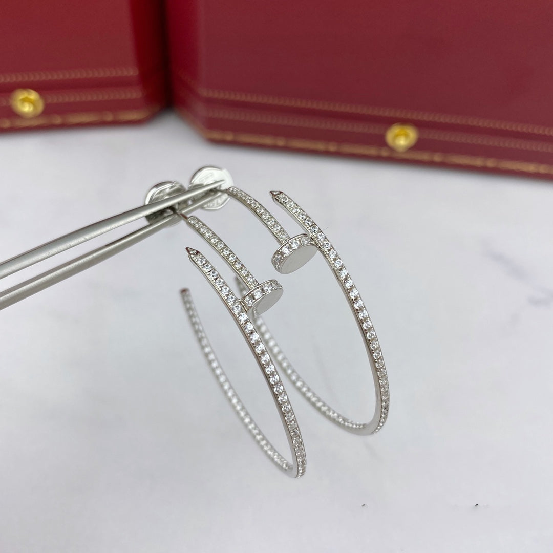 [Joyas Regalia] PENDIENTES JUSTE CON DIAMANTES DE 1,8 MM