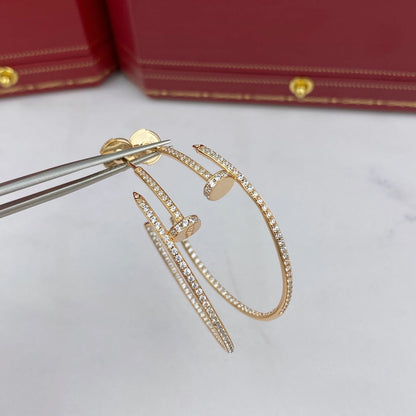 [Joyas Regalia] PENDIENTES JUSTE CON DIAMANTES DE 1,8 MM
