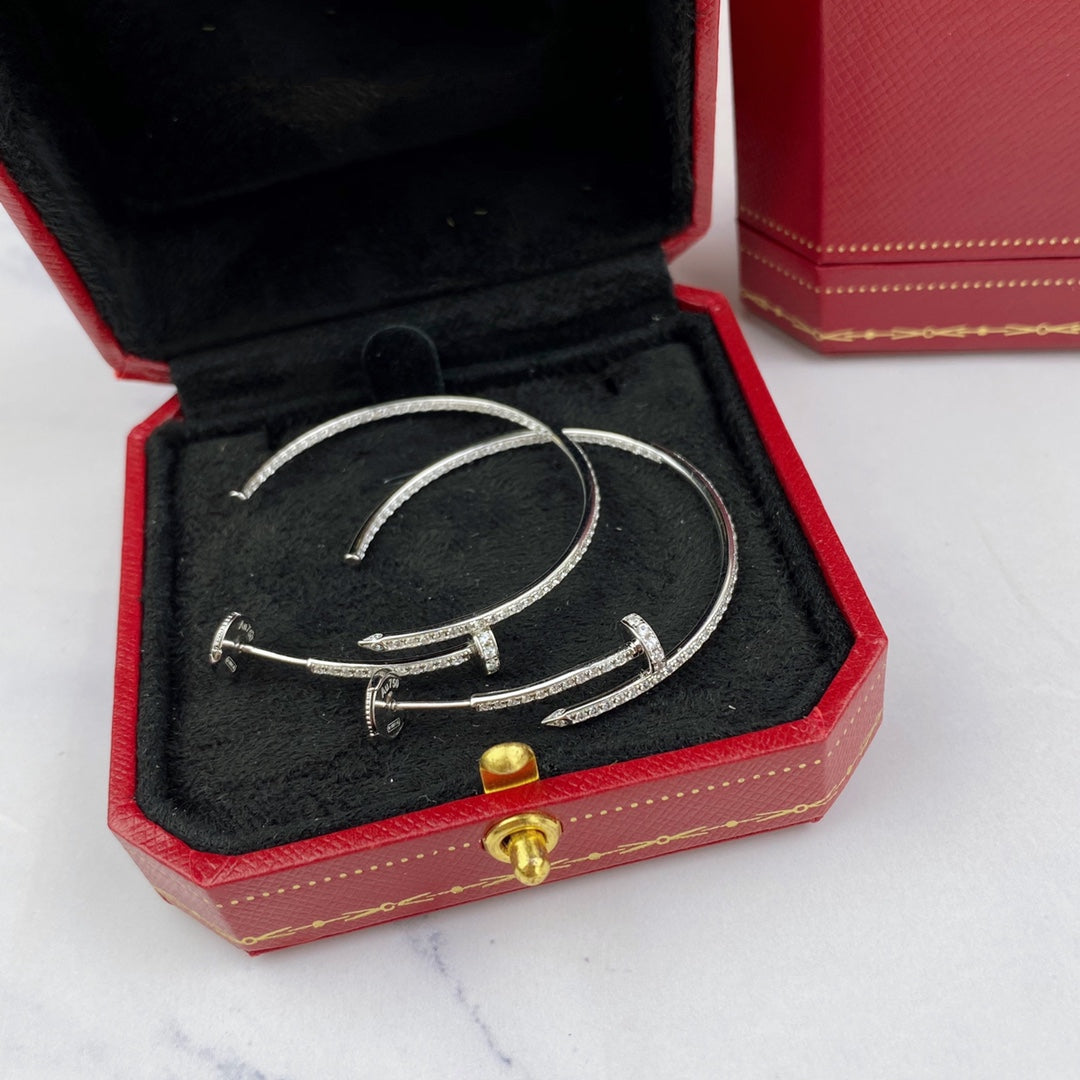 [Joyas Regalia] PENDIENTES JUSTE CON DIAMANTES DE 1,8 MM