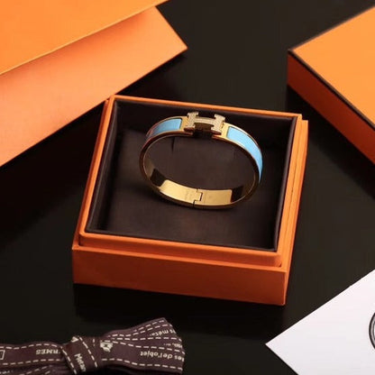 [Joyas Regalia] PULSERA H AZUL NUBE ORO DIAMANTE