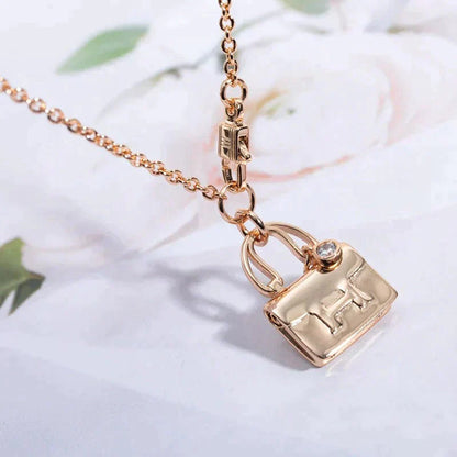 [Joyas Regalia] COLLAR AMULETTE PEDANTE DE ORO ROSA
