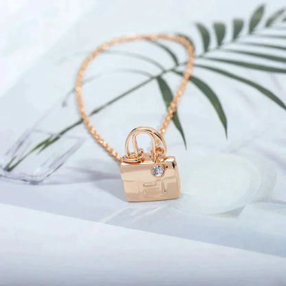 [Joyas Regalia] COLLAR AMULETTE PEDANTE DE ORO ROSA