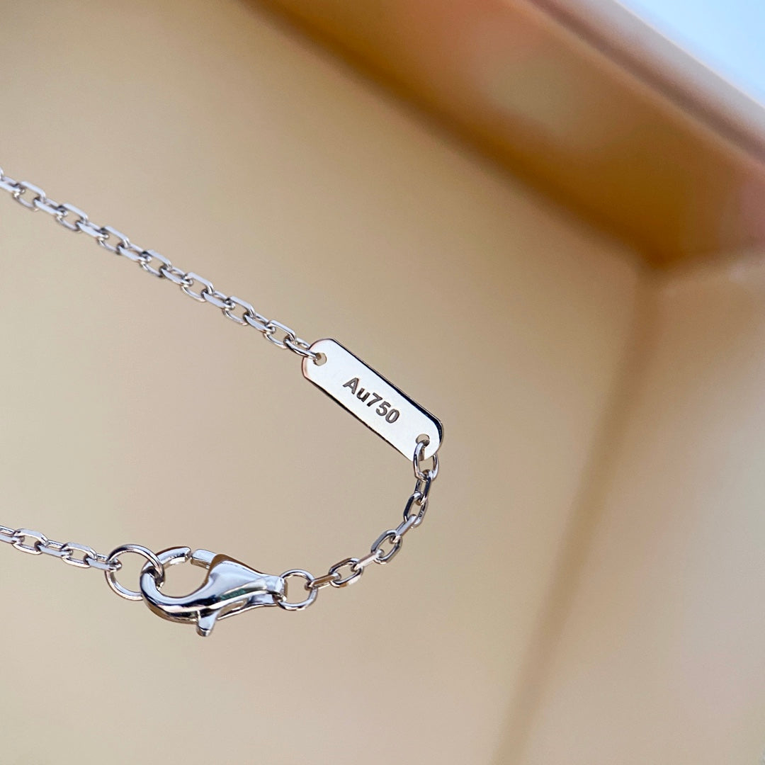[Regalia jewelry]CLOVER DIAMOND NECKLACE SILVER