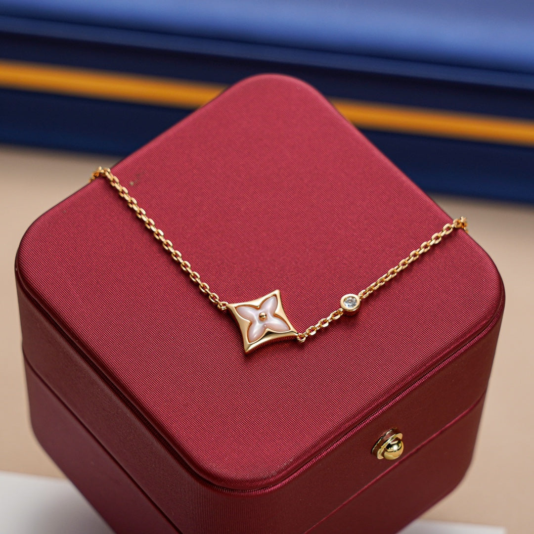 [Regalia jewelry]STAR 1 DIAMOND PINK GOLD BRACELET