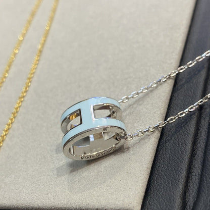[Joyas Regalia] COLLAR POP H AZUL CLARO