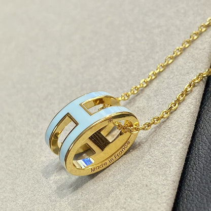[Joyas Regalia] COLLAR POP H AZUL CLARO