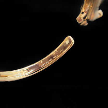 [Joyas Regalia]Pulsera abierta de oro Pantera