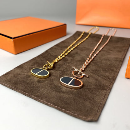 [Joyas Regalia] COLLAR DE CERÁMICA NEGRA CHAINE VERSO