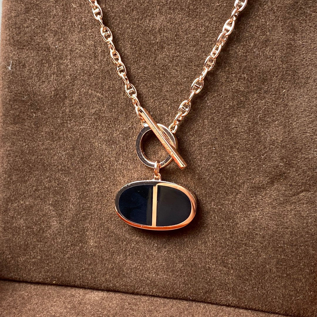 [Joyas Regalia] COLLAR DE CERÁMICA NEGRA CHAINE VERSO