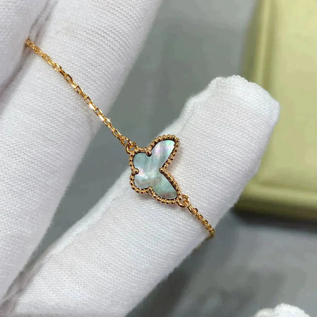 [Joyas Regalia] PULSERA DE MARIPOSA DE MOPA OSCURA