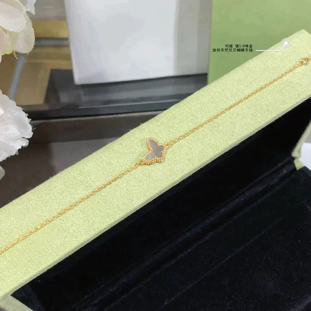 [Joyas Regalia] PULSERA DE MARIPOSA DE MOPA OSCURA