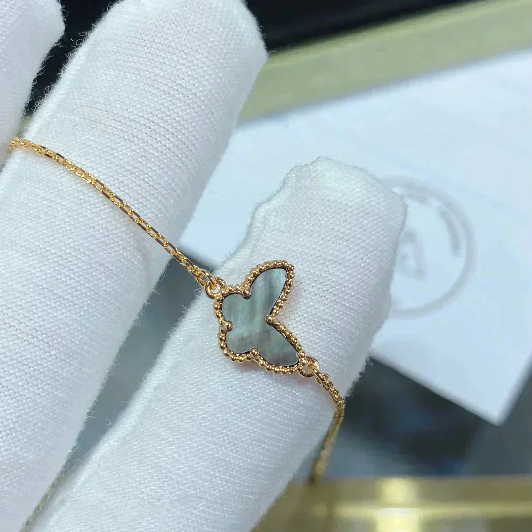[Joyas Regalia] PULSERA DE MARIPOSA DE MOPA OSCURA