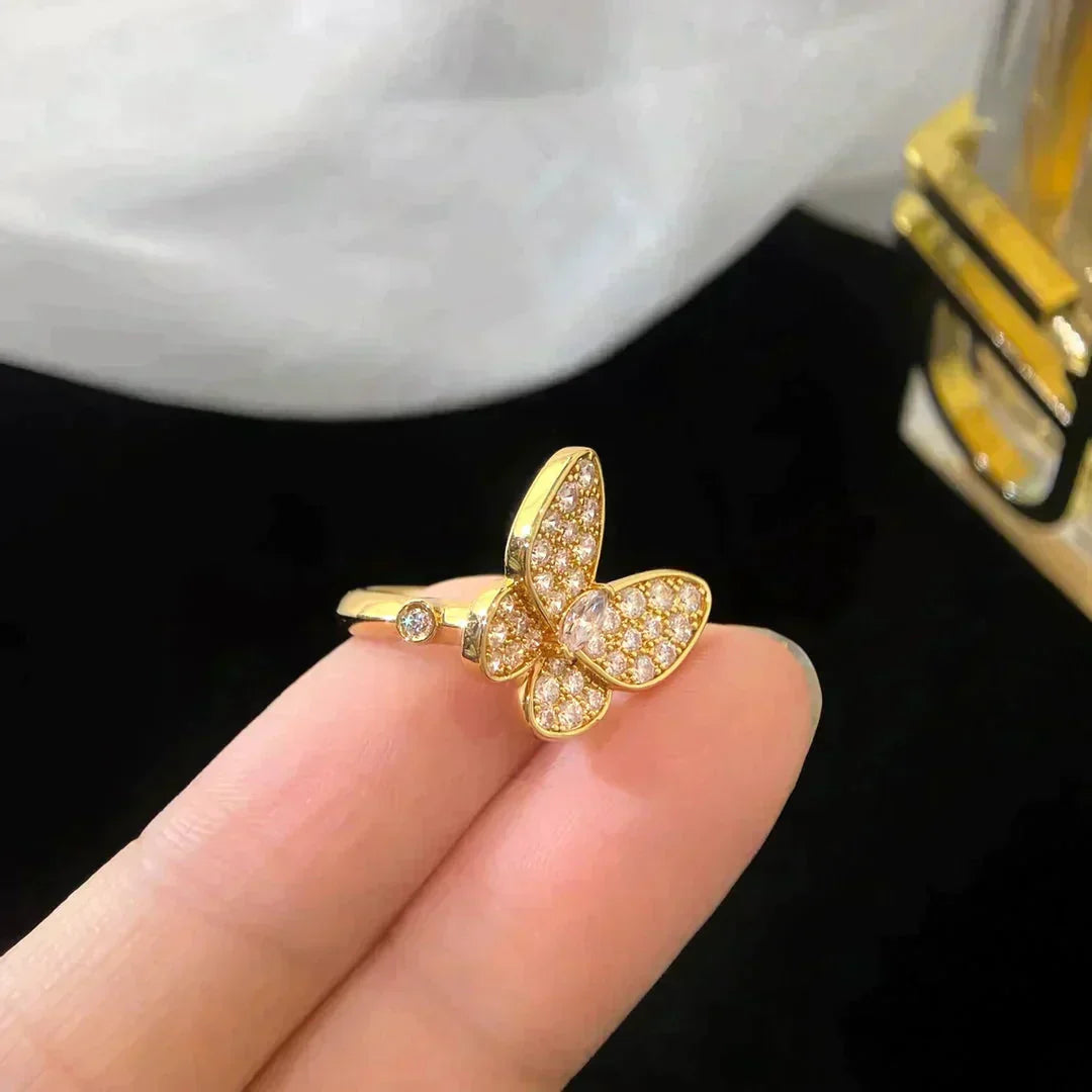 [Joyas Regalia] ANILLO DE DIAMANTE CON MARIPOSA