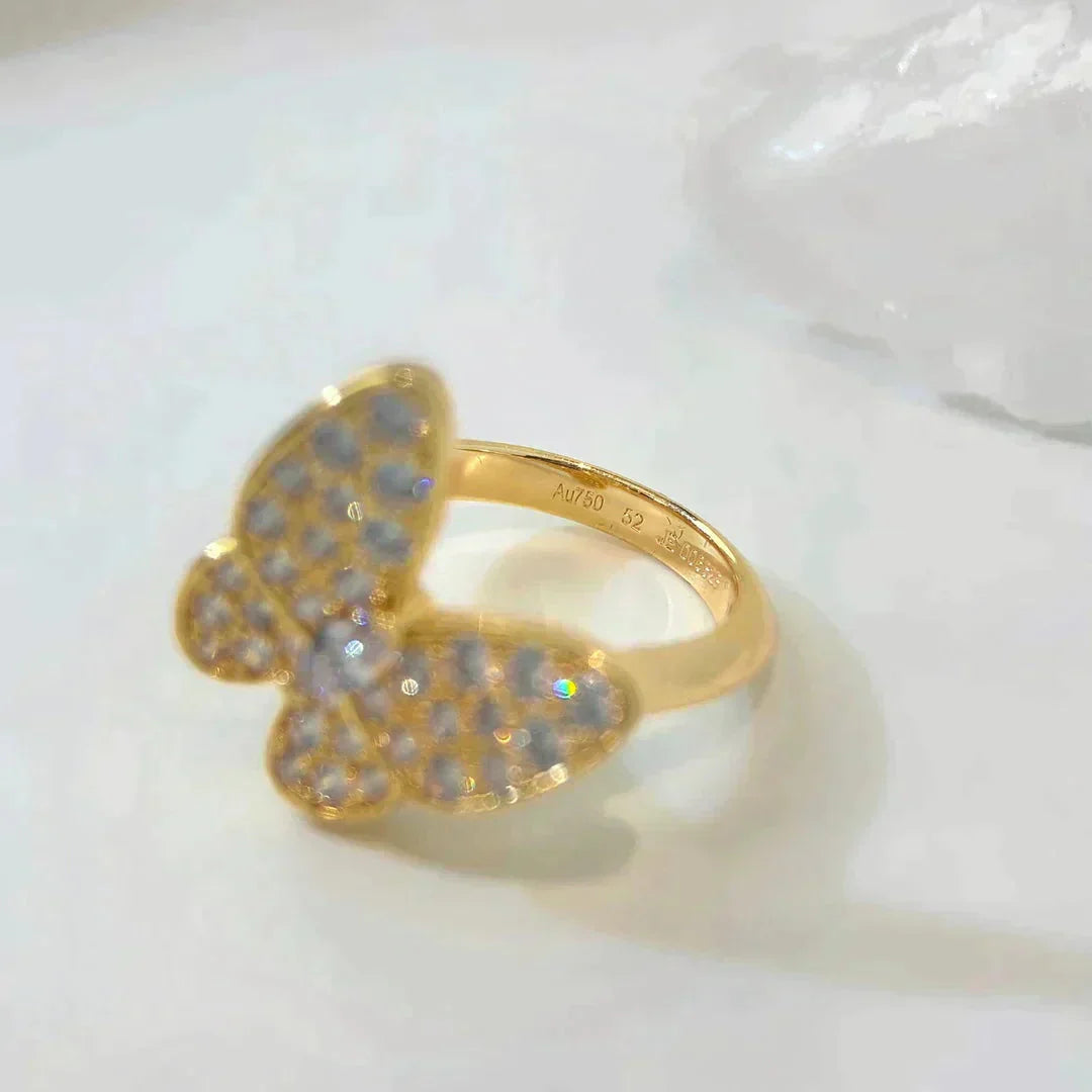 [Joyas Regalia] ANILLO DE DIAMANTE CON MARIPOSA