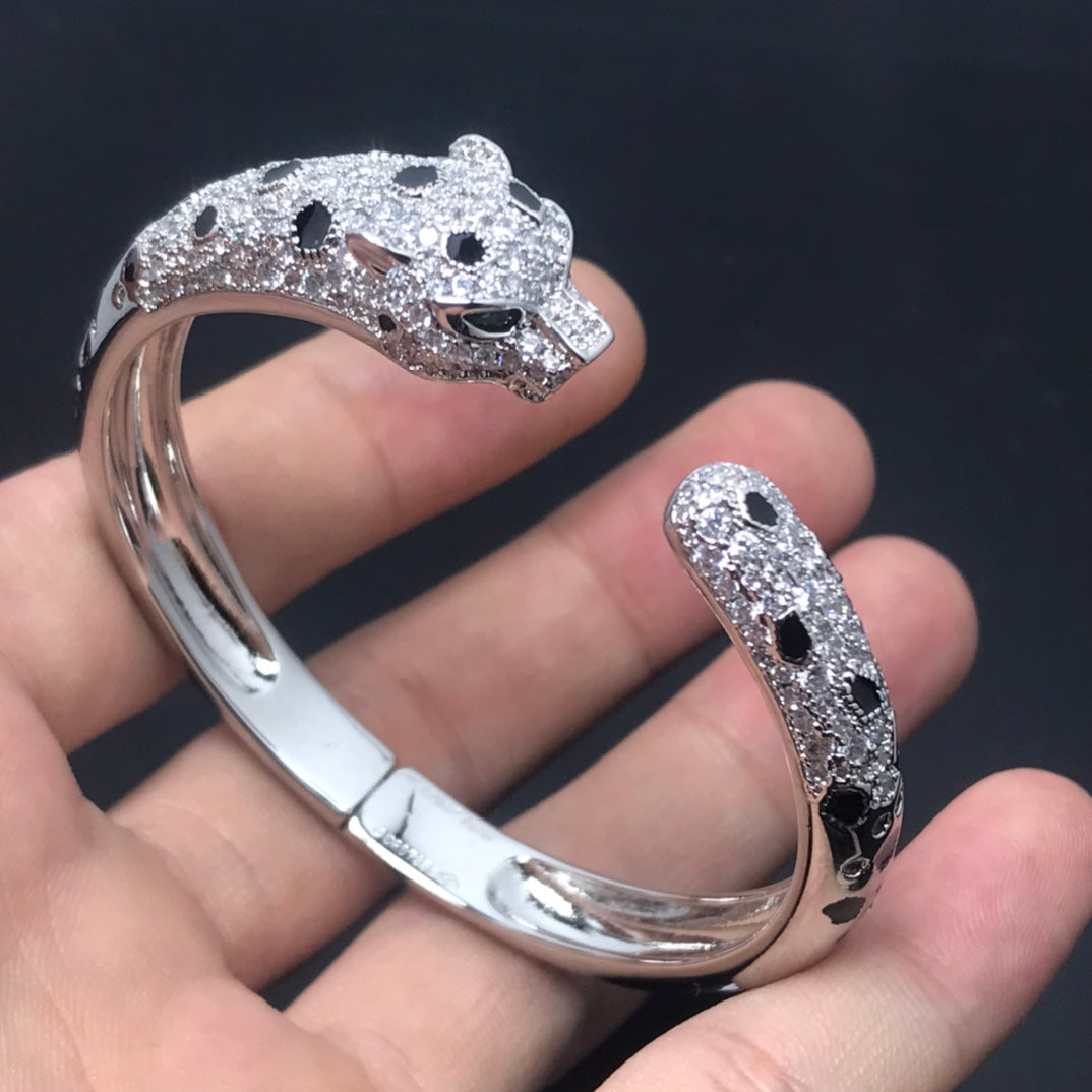 [Joyas Regalia]Pulsera grande Pantera con diamantes