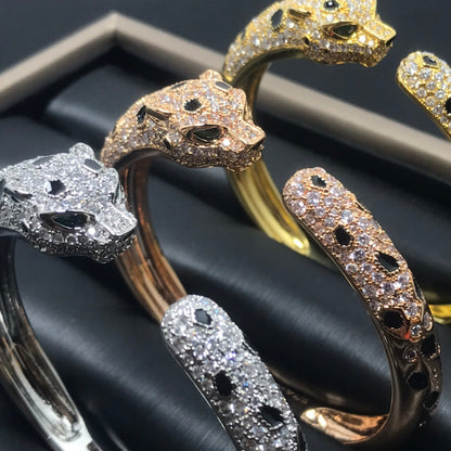[Joyas Regalia]Pulsera grande Pantera con diamantes