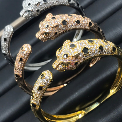 [Joyas Regalia]Pulsera grande Pantera con diamantes