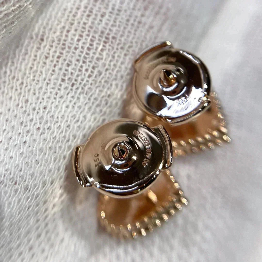 [Regalia jewelry]HEART CARNELIAN STUD EARRINGS