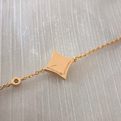 [Regalia jewelry]COLOR STAR CARNELIAN PINK GOLD DIAMOND BRACELET