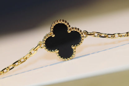 [Joyas Regalia] TRÉBOL 20 MOTIVOS ÓNIX ORO ROSA