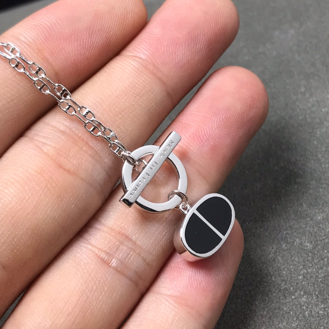 [Joyas Regalia] COLLAR DE CERÁMICA NEGRA CHAINE VERSO