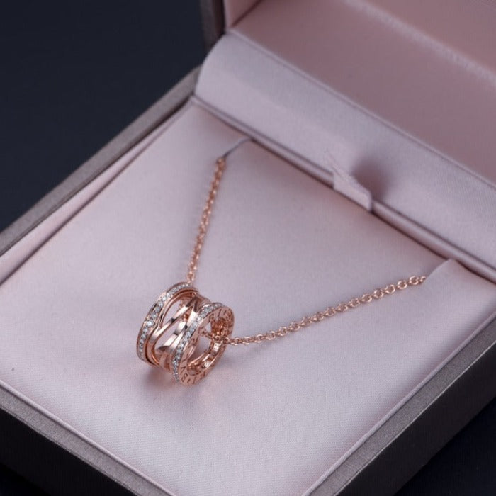 [Bijoux Regalia] COLLIER OUVERT ZÉRO 1 EN OR ROSE ET DIAMANTS