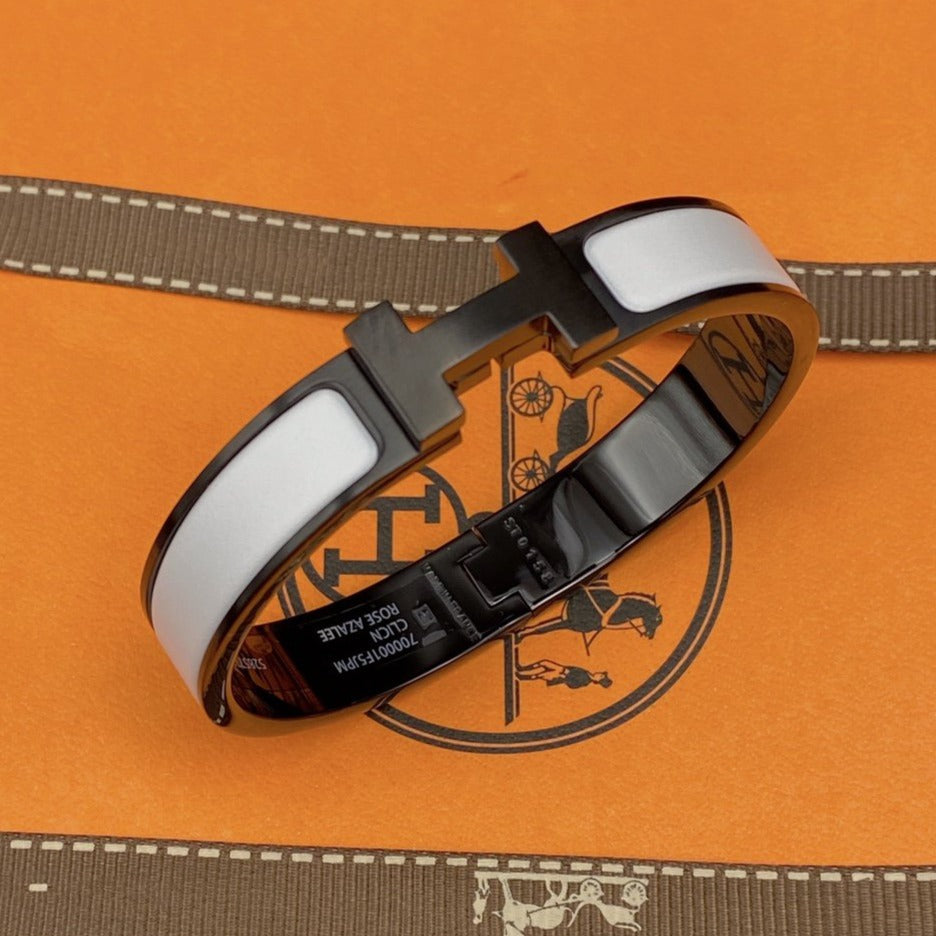[Regalia jewelry]H BRACELET 12MM BLACK WHITE CERAMIC