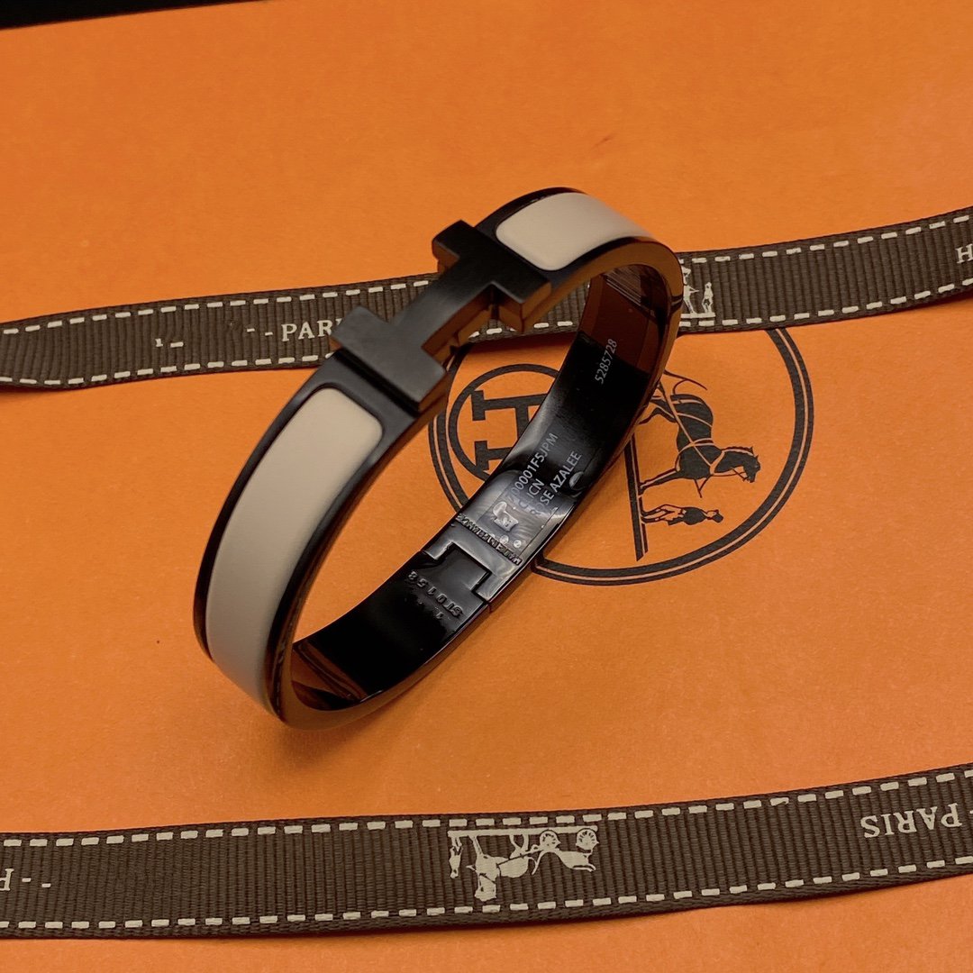 [Regalia jewelry]H BRACELET 12MM BLACK BEIGE CERAMIC