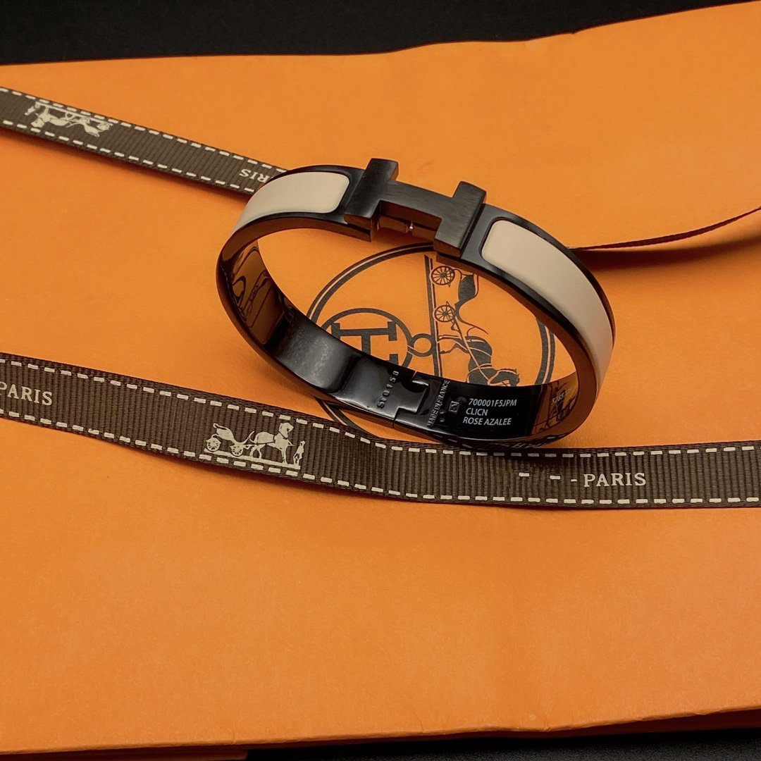 [Regalia jewelry]H BRACELET 12MM BLACK BEIGE CERAMIC