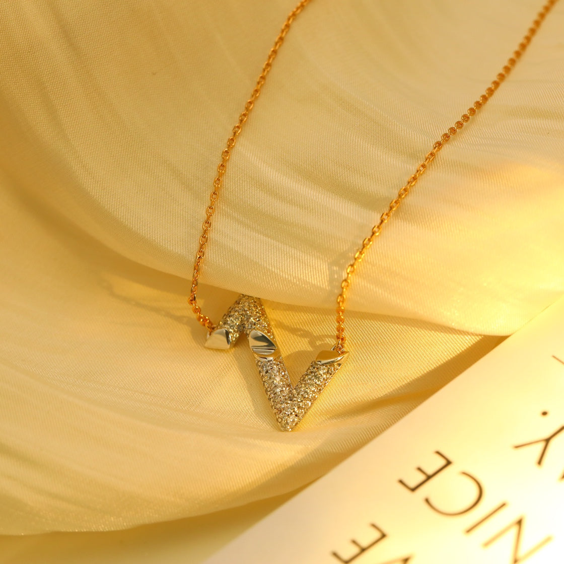 [Regalia jewelry]VOLT SILVER DIAMOND PEDANT NECKLACE