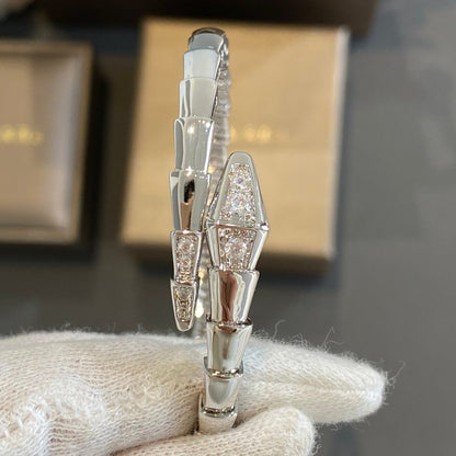 [Joyas Regalia]Pulsera Serpenti Diamantes Plata