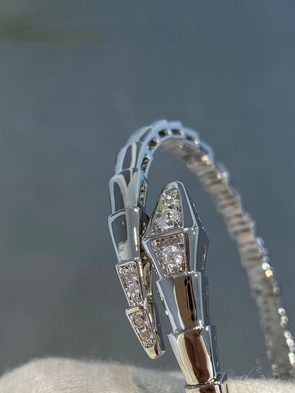 [Joyas Regalia]Pulsera Serpenti Diamantes Plata