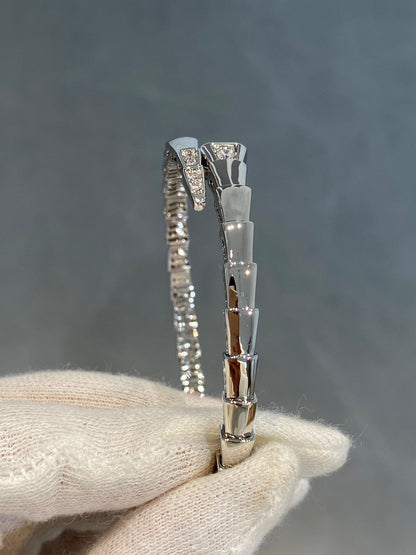 [Joyas Regalia]Pulsera Serpenti Diamantes Plata