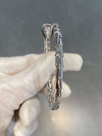 [Joyas Regalia]Pulsera Serpenti Diamantes Plata