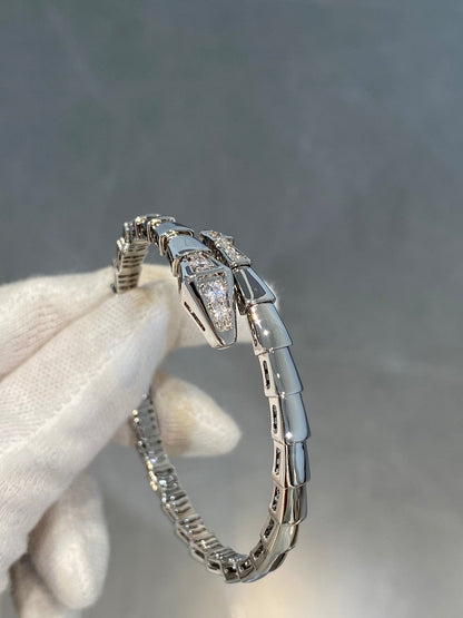 [Joyas Regalia]Pulsera Serpenti Diamantes Plata